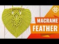 Macrame Feather DIY | DIY Macrame Tutorial | Macrame Feather Tutorial