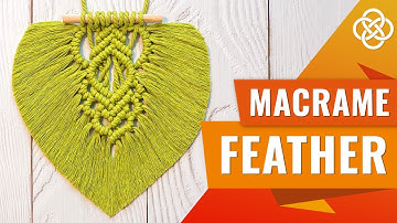 Macrame Feather DIY | DIY Macrame Tutorial | Macrame Feather Tutorial