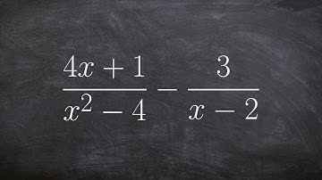 Subtract two rational expression by determining the LCD