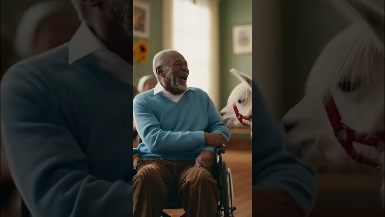 Ламатерапия дарит улыбки! 🦙💕👴 