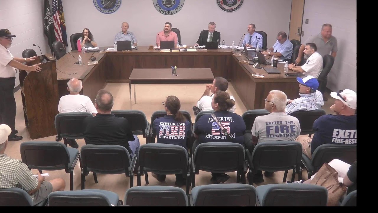 Exeter Township Board of Supervisors Meeting - August 25, 2025