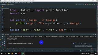 How To Print To Stderr In Python - Youtube