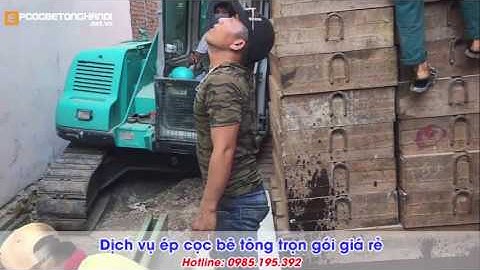 Giá ép cọc bê tông Móng Nhà Dân tại Hà Nội, TPHCM. 097.193.8146