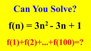 Evaluating an Algebra Math Function | Math Olympiad Problem