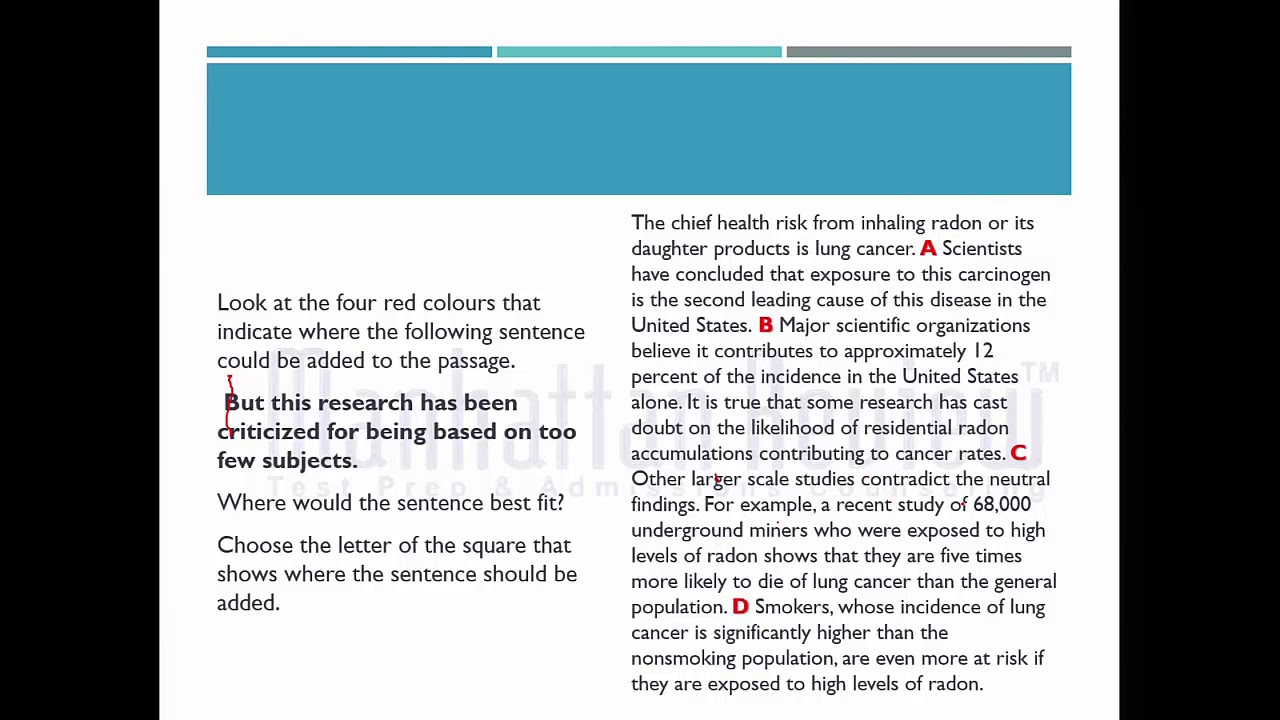 TOEFL - READING SECTION | Manhattan Review