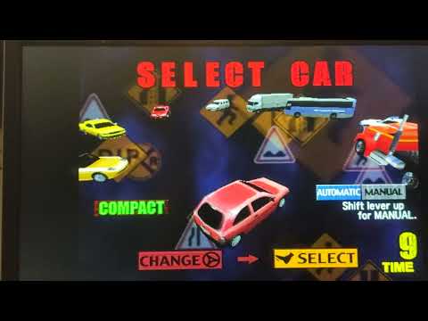 Konami Thrill Drive 2 2001 Arcade: Attract Mode Actual Hardware