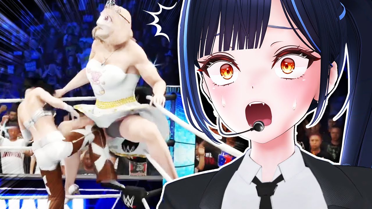 중성화 킥에 당한 여자 버튜버 - [WWE 여자 버튜버 레슬링 대회]