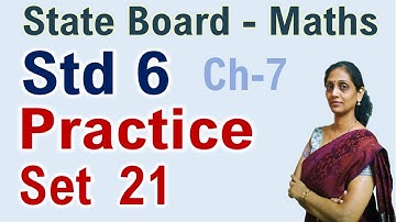 Class 6 Practice Set 21 Symmetry State Board Maharashtra Std 6th PraescioEdu