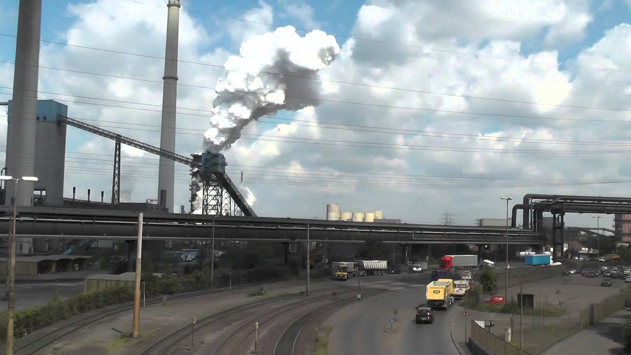 Thyssen Krupp Stahlwerk in Duisburg Die Werksbahn bei TKS ...