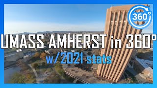[2021] UMASS AMHERST in 360° - drone/walking/driving campus tour
