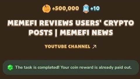 memefi youtube video code today 28 august | memefi reviews users