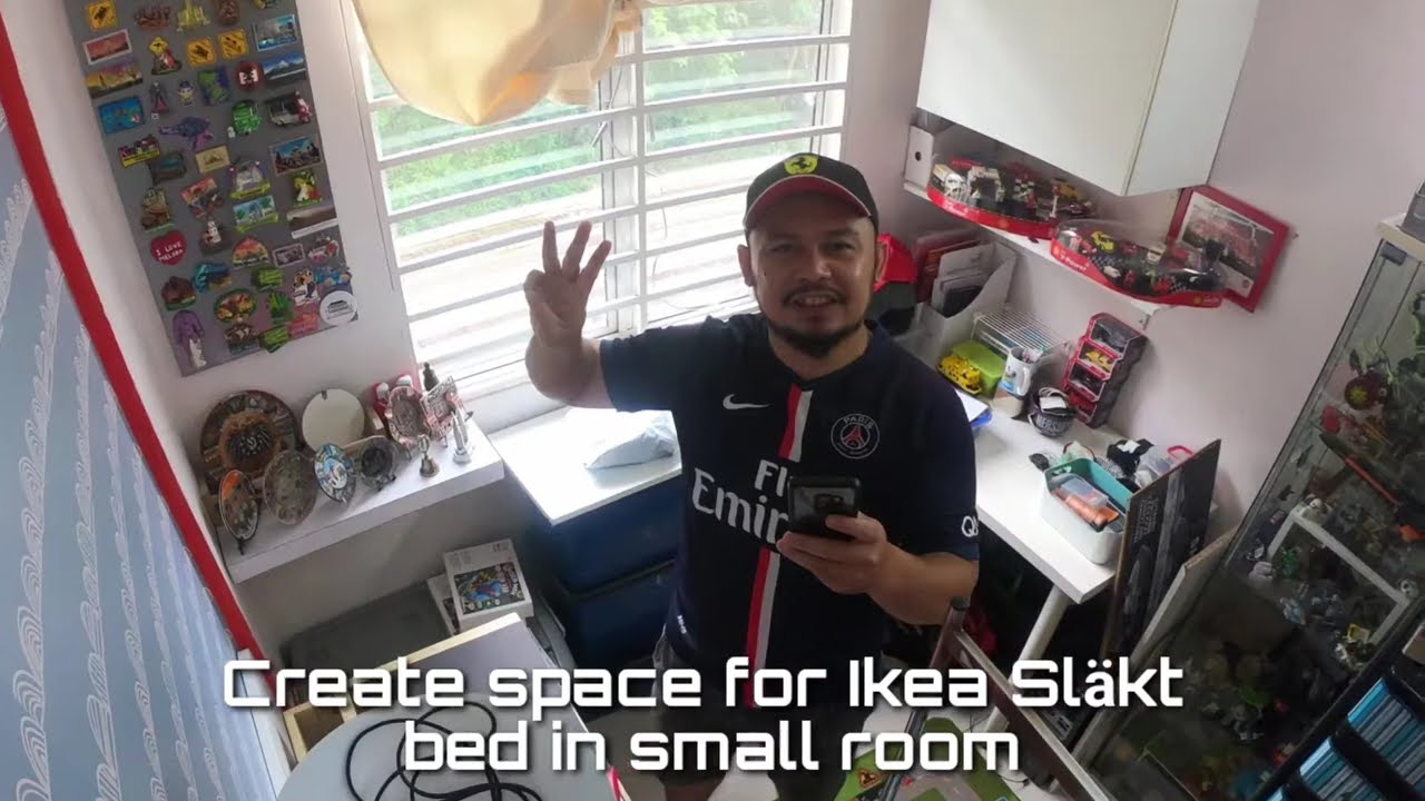 Howto Create Space for IKEA SLÄKT Bed and Storage in small room | Room Deco Part 1