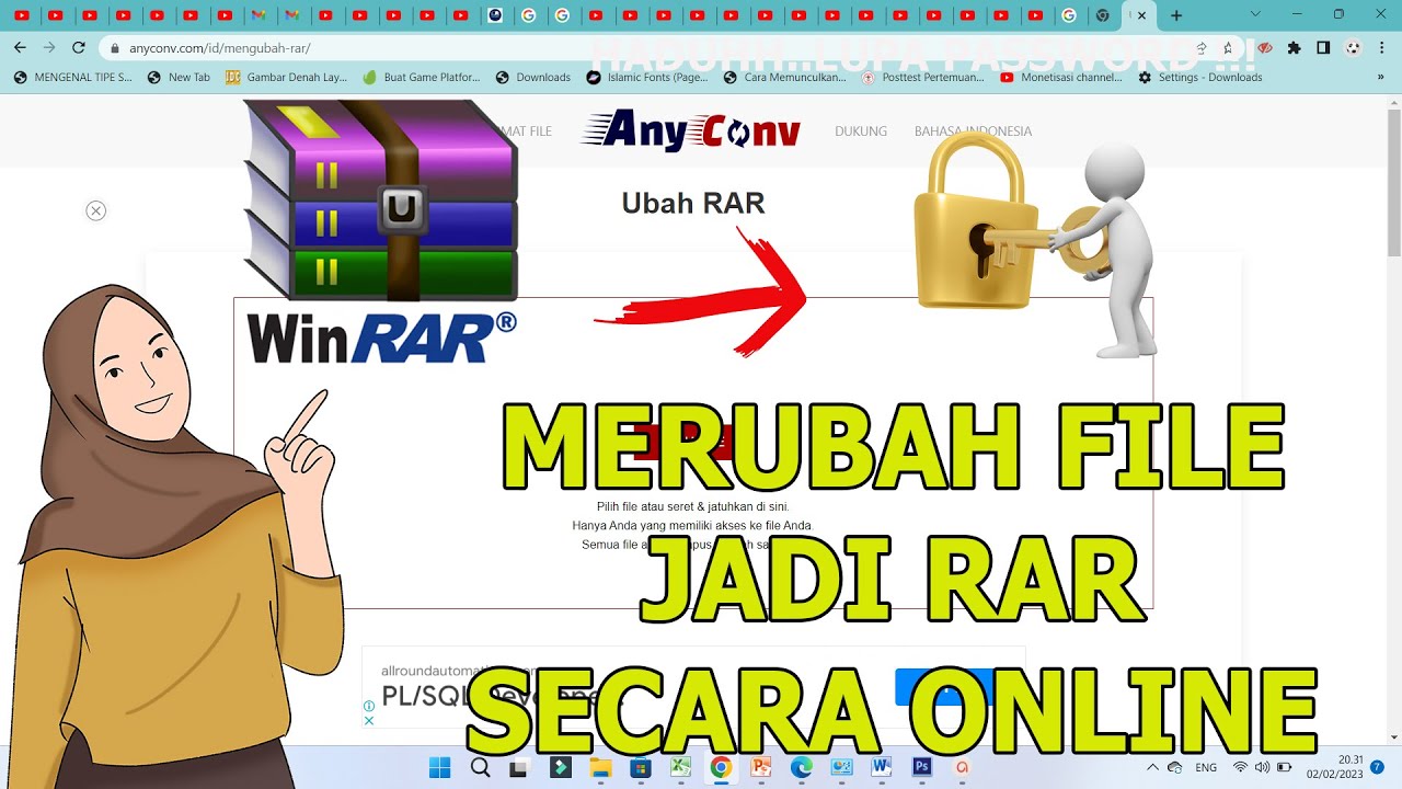 Cara Merubah/Convert File Jadi Rar Online - YouTube