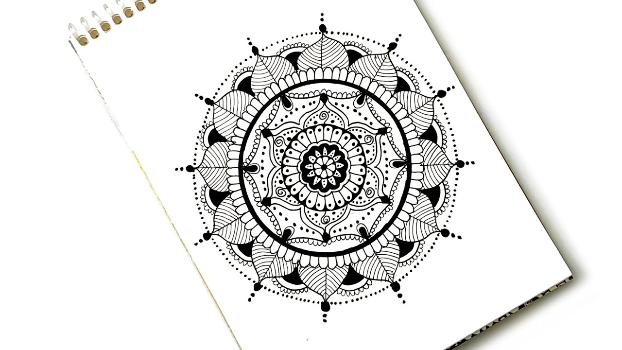 Step by Step Mandala Drawing Tutorial , Mandala Art , Zendala - YouTube