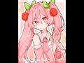 🌸🍒#桜ミク #初音ミク#イラストメイキング