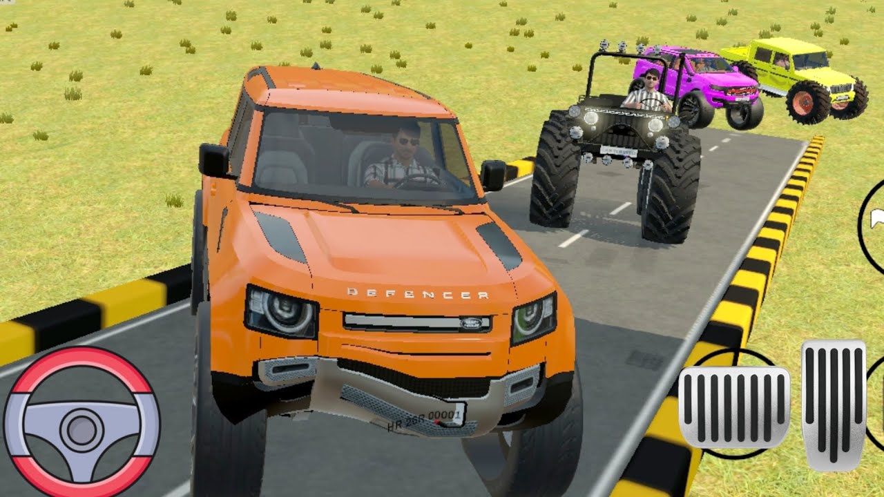 Orange 🚗 Car Stunt 3D 🎮🎮🎮 Challenging pull Winner Kon 🚗🎮