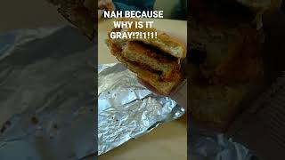 What in the chemical reaction it this chicken sandwich 💀 #schoolfood #wth #no #imgood