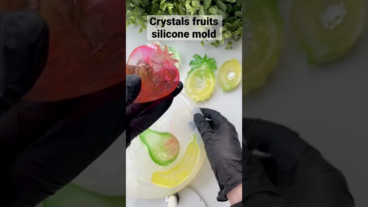 Crystal fruits silicone mold for resin art 
