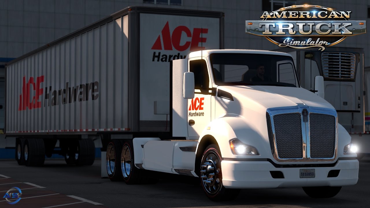 American Truck Simulator Ace Hardware Kenworth T680 and matching