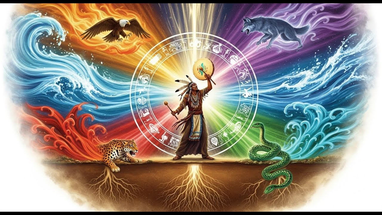 🪶 CANTO DO GUARDIÃO DAS QUATRO DIREÇÕES — Proteção e Equilíbrio 528Hz