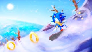 Мульт TAS Sonic Snowboarding Speedrun