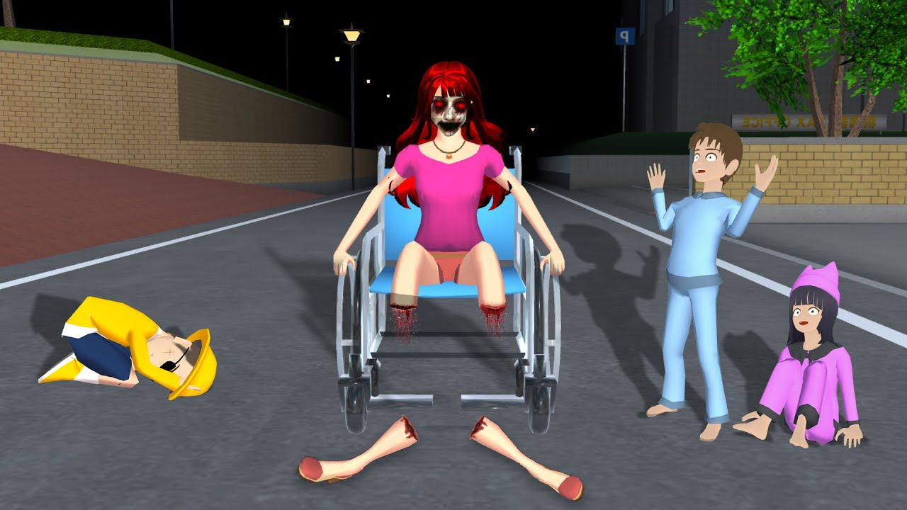 Yuta Dan Mio Pergi Ke Klinik Berhantu Ketemu Hantu Kursi Roda Full Movie || Sakura School Simulator