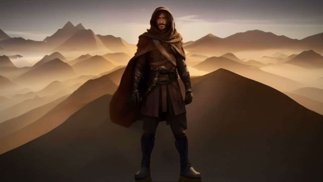 Fantasy Desert Messenger - free footage