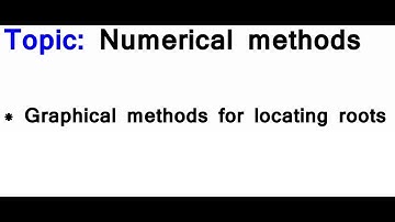 AS/A-Level Maths Numerical methods - Graphical methods for locating roots