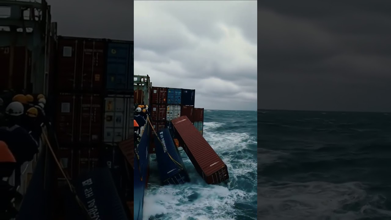 Massive Cargo Ship Loses Containers at Sea 🚢