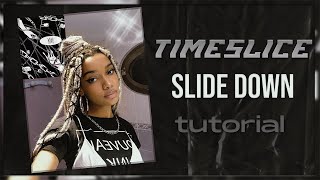 timeslice slide down tutorial // after effects
