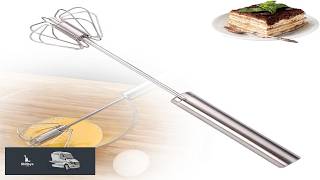 2025 New Stainless Steel Semi Automatic Egg Whisk Hand Push Mixer Stirrer Multi Function