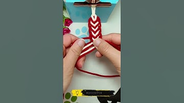 DIY Macramé Fish Tail Braid | Easy Tutorial for Beginners #DIYMacrame  #MacrameKeychain