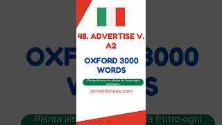 48. ADVERTISE v. A2 Meaning in Italian | Oxford 3000 Words | Spoken English by Biddrup Mallick