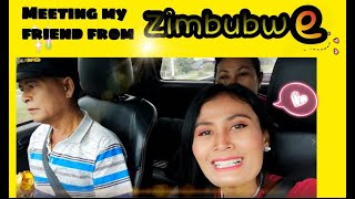 Meeting friend from Zimbabwe