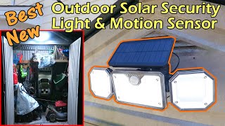 BEST NEW Outdoor Solar Light With Detachable Solar Panel