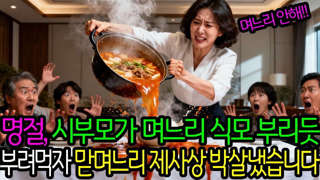 명절, 시부모가 며느리 식모 부리듯 부려 먹자  맏며느리 제사 상을 박살냈습니다.ㅣ인생사연ㅣ노후사연ㅣ시니어사연ㅣ#인생이야기 #인생사연 #시니어사연