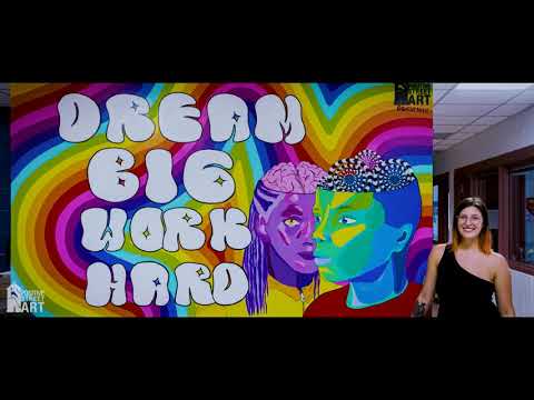 "Dream Big, Work Hard" Pennichuck Middle School Mural