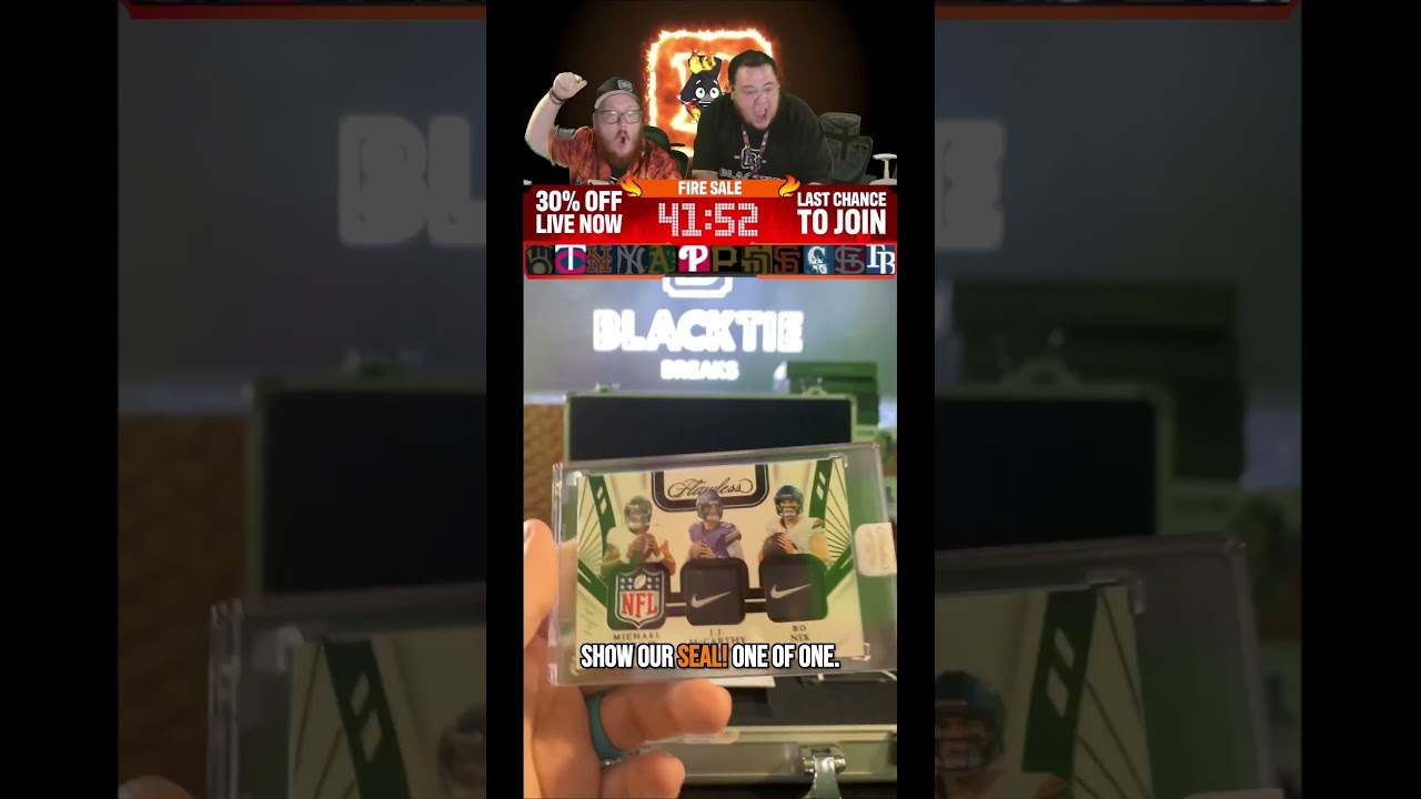 🚨 1/1 SHIELD/NIKE SWOOSHES 🤯Penix JR/JJ McCarthy/Bo Nix out of FLAWLESS pulled by Bruce 🔥🔥🔥🔥🔥