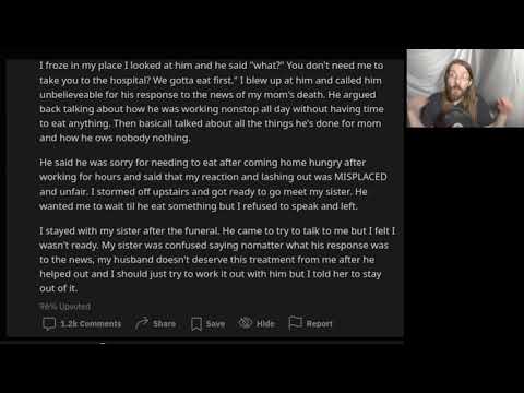 AITA My Mom Died, Hubby asked "What's for Dinner"? | 2 r/AITA | Brian's Advice 327