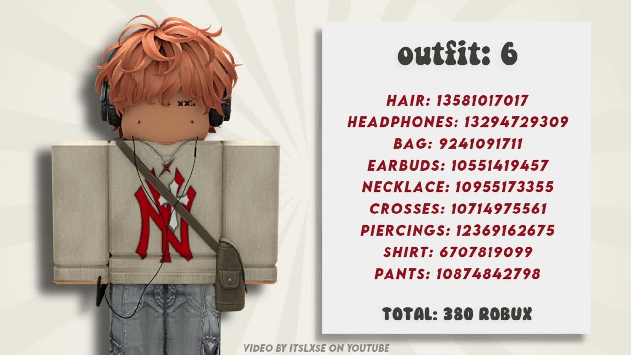 Aesthetic Boy Outfits For Roblox CODES YouTube 