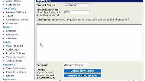 How to add products to your store in CubeCart - CubeCart (cube cart) Video Tutorials