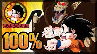 Post-Eza Phy Great Ape Goku 100% Showcase In 60 Seconds - Dokkan Battle