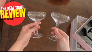 Elegant French Coupe Champagne Glasses Review / Vintage Style Sparkling Wine Glasses
