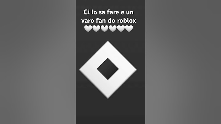 Ci lo sa fare e un vero fan di roblox 🤍🤍🤍🤍🤍