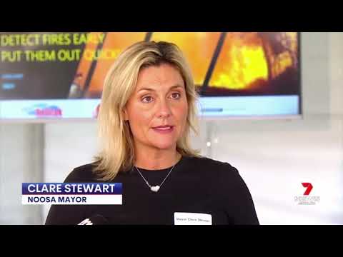 First Early Fire Detection System,  7NEWS, Noosa Shire