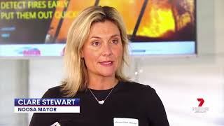First Early Fire Detection System,  7NEWS, Noosa Shire