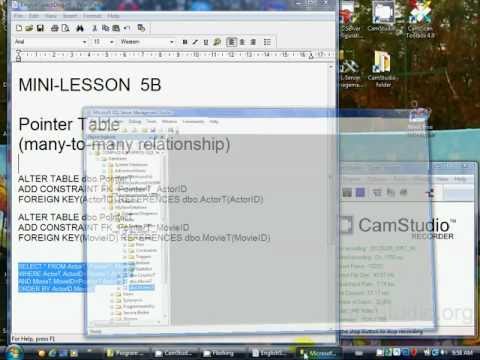 SQL Server Mini-Lesson 5B - define the Foreign Key relationships for the pointer table