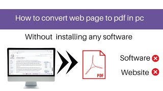 How to convert web page to pdf || using your PC. screenshot 5
