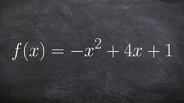 Find the vertex and  x intercepts of a quadratic
