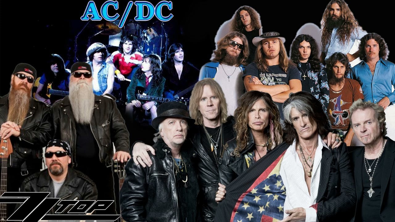 Pacco Adesivi Adesivi Heavy Metal Rock - Van Halen, Aerosmith, Dio, Nazareth, ZZ Top - Made In USA